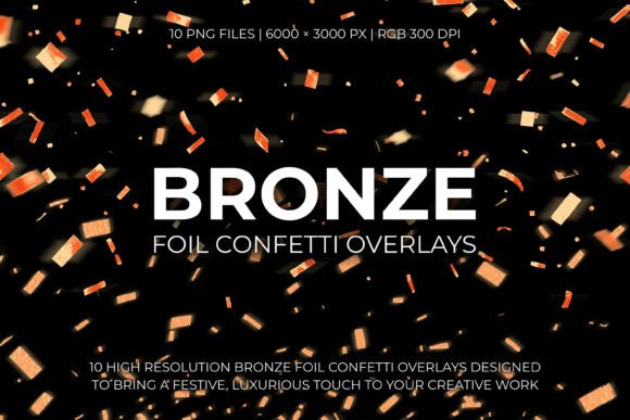 Add Instant Luxury with Bronze Foil Confetti Overlays