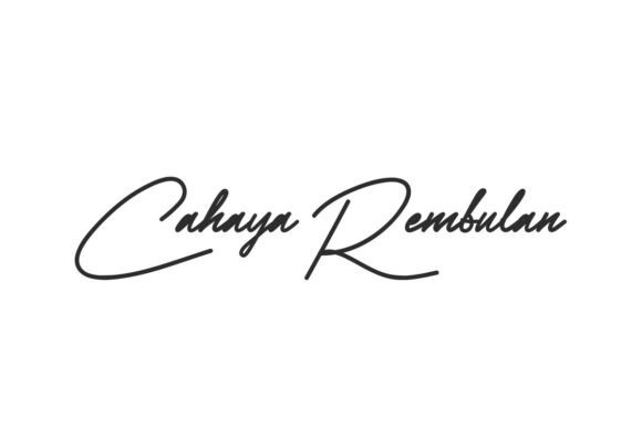 Cahaya Rembulan: A Font for Elegant and Authentic Branding
