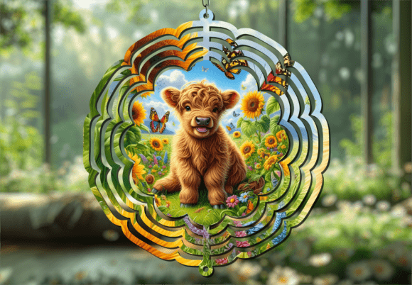 Cute Cow Sunflower Garden Wind Spinner: A Designer's Guide