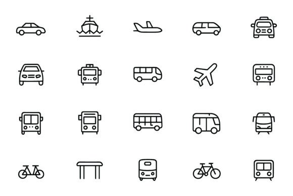 Exploring the Transportation Vehicles Cars Icon Set