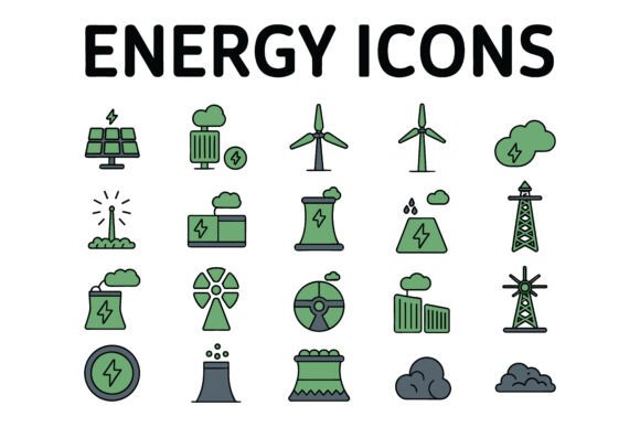 Green Energy with Lightning Bolts: A Visual Powerhouse