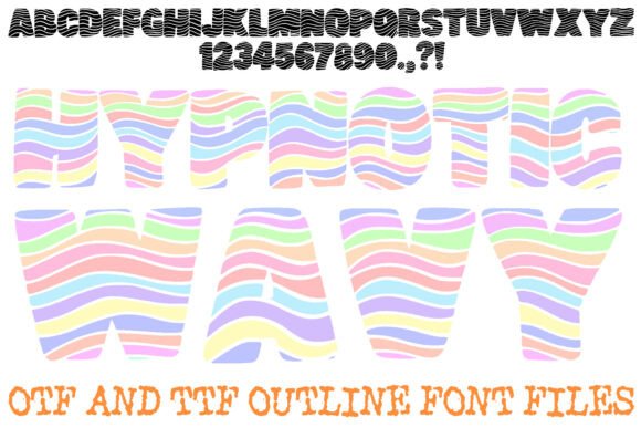 Hypnotic Wavy Font: A Visual Pulse for Modern Design