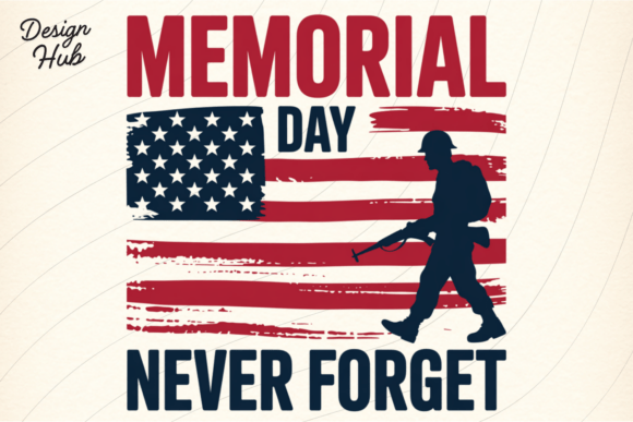 Memorial Day Never Forget USA Flag PNG: A Design for Solemn Remembrance