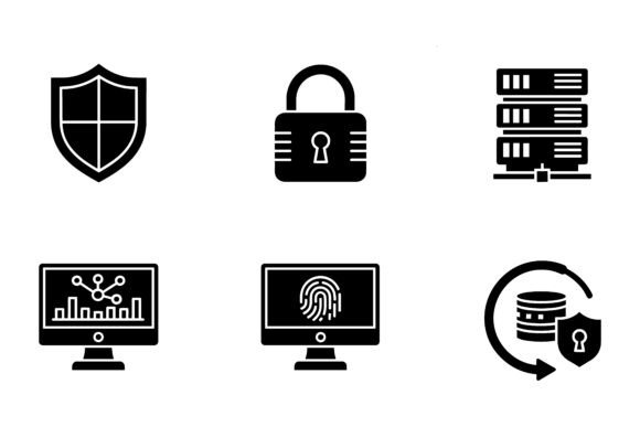 Security and Data Protection Shield Set: Modern Visual Identity